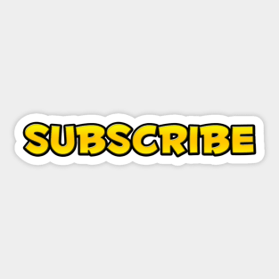 Subscribe Sticker